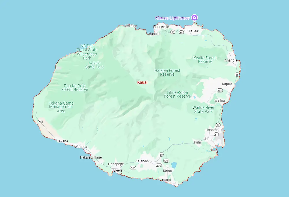 Kauai Map: Navigating the Garden Isle with a Map